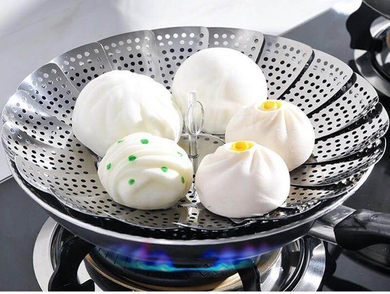 Sikunuo | Vegetable Folding Stainless Steel Steaming Rack