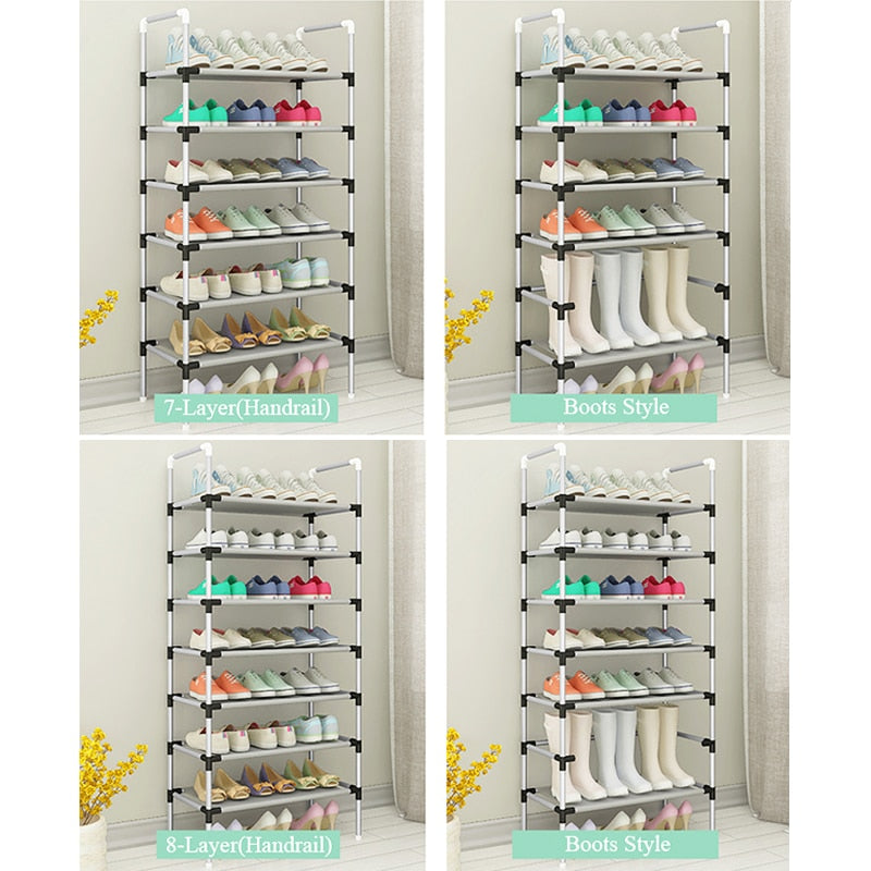 Sikunuo | Adjustable 30 Pair Shoe Rack Space Saving Storage Organizer