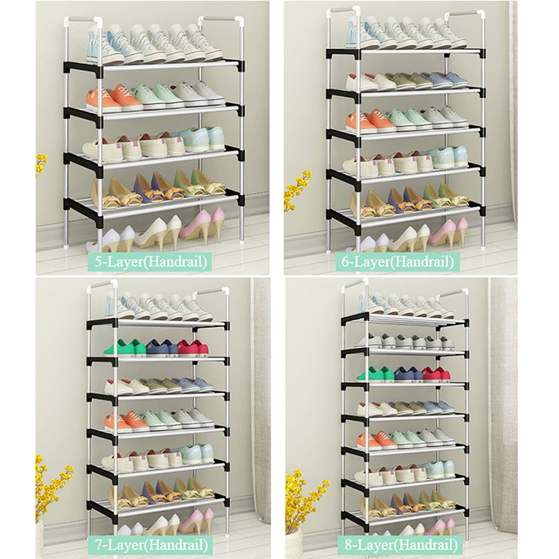 Sikunuo | Adjustable 30 Pair Shoe Rack Space Saving Storage Organizer