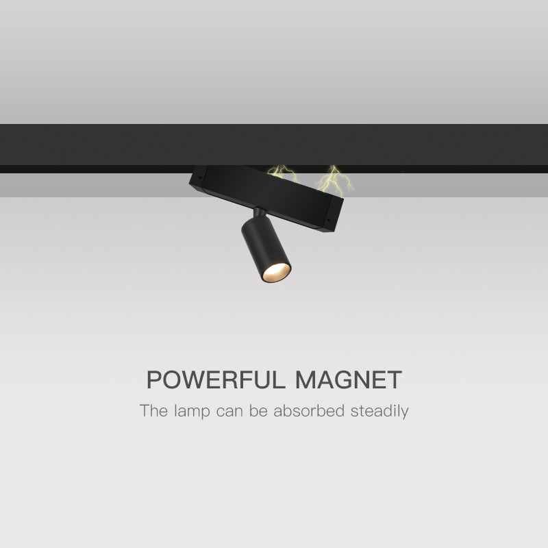 Sikunuo | Wall-Mounted Black Continuous Magnetic Track System Light