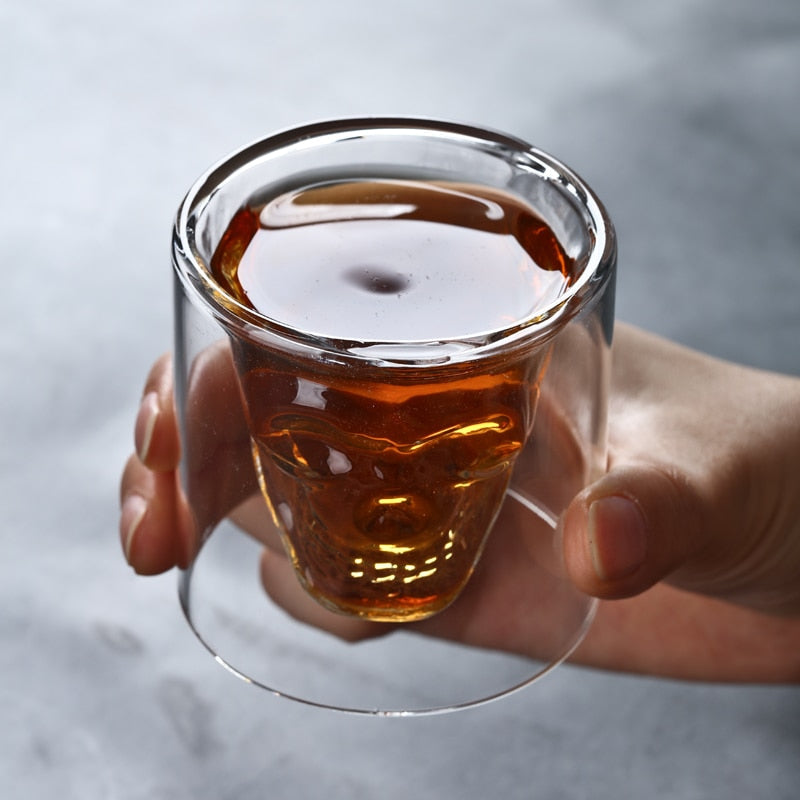 Sikunuo | Hollow Double Layer Whiskey Glass