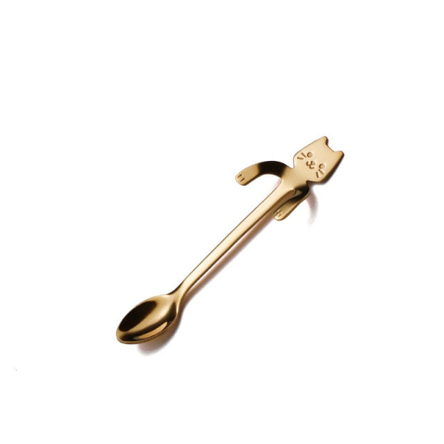 Sikunuo | Cute Cat Long Handle Tea Spoon