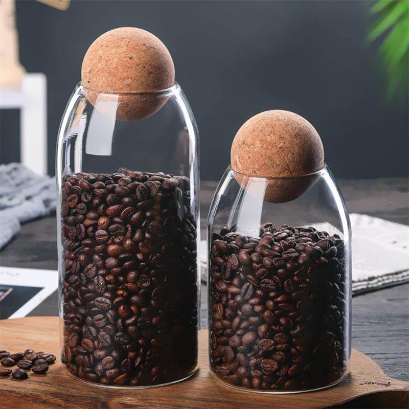 Sikunuo | Creative Glass Cork Storage Jar