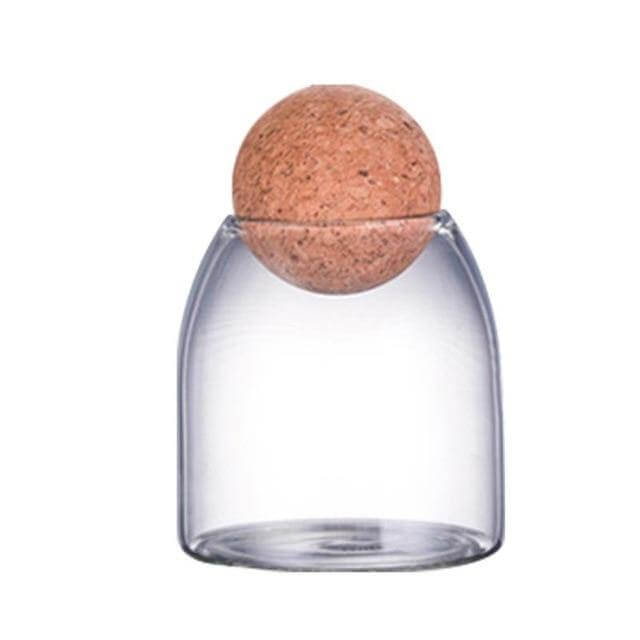 Sikunuo | Creative Glass Cork Storage Jar