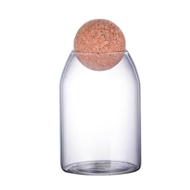 Sikunuo | Creative Glass Cork Storage Jar