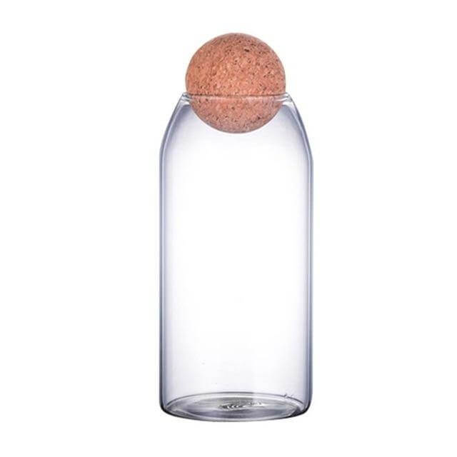 Sikunuo | Creative Glass Cork Storage Jar