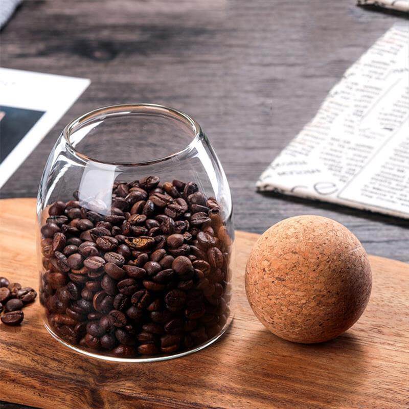 Sikunuo | Creative Glass Cork Storage Jar
