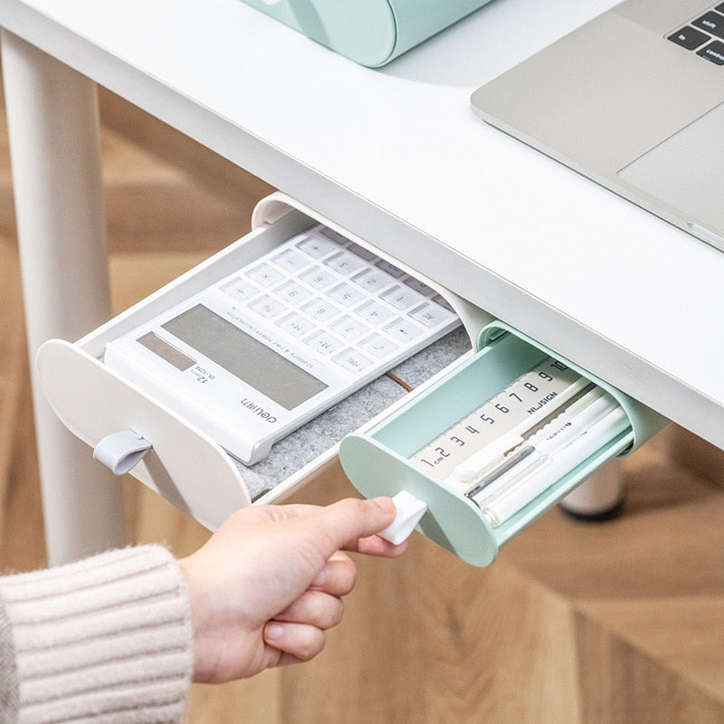 Sikunuo | Under The Desk Hidden Stationery Organizer