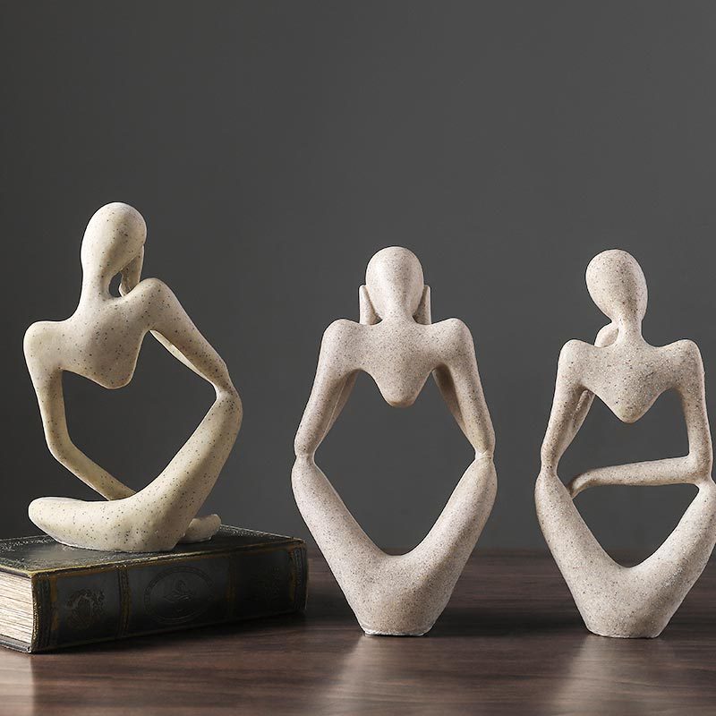 Sikunuo | Nordic Abstract Unique Thinker Figurine Home Decor