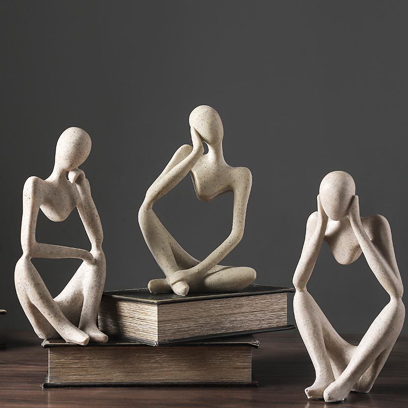 Sikunuo | Nordic Abstract Unique Thinker Figurine Home Decor