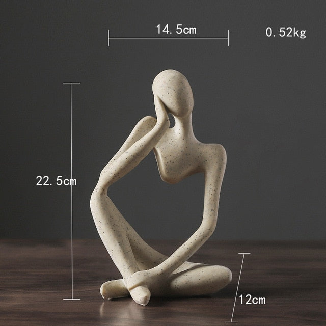 Sikunuo | Nordic Abstract Unique Thinker Figurine Home Decor