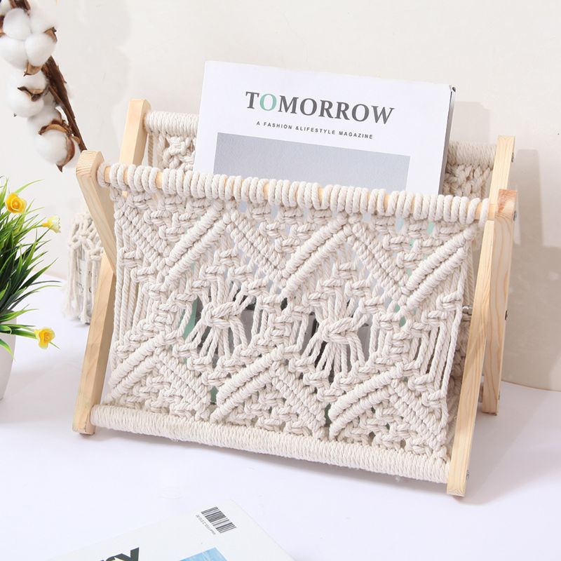 Sikunuo | Nordic Cotton Foldable Magazine Holder