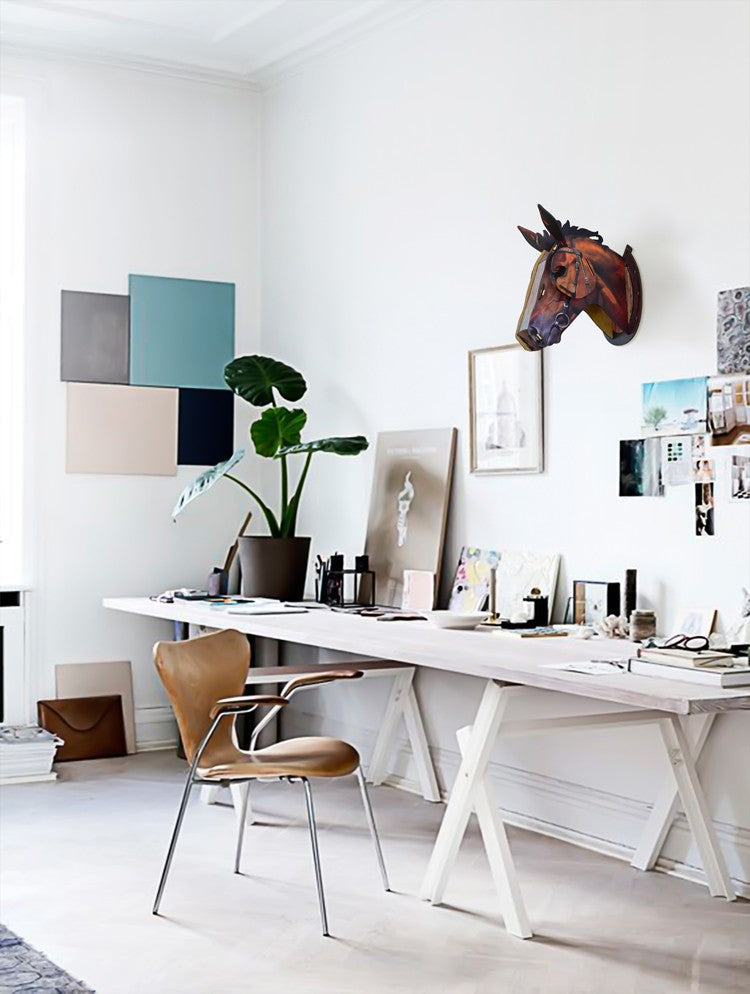 Sikunuo | 3D Wooden Craft Horse Hanging Wall Decor