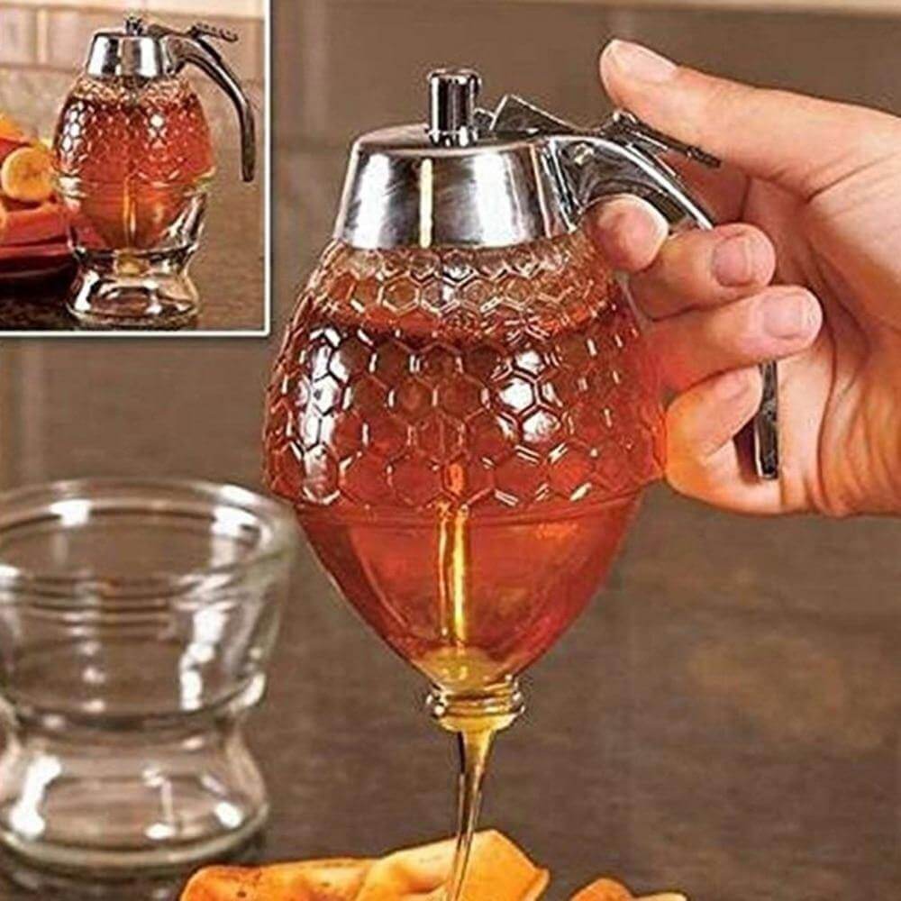 Sikunuo | Honeycomb Jar Honey Dispenser