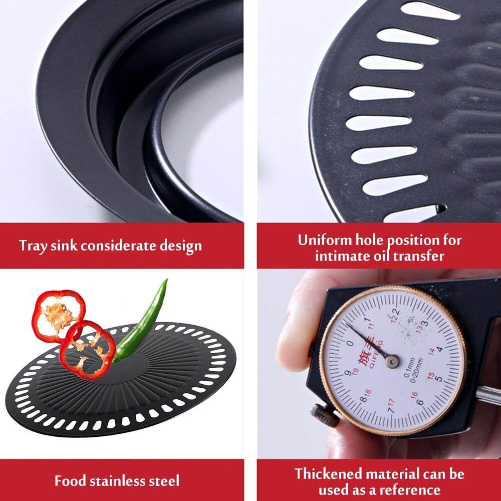 Sikunuo | Korean Portable Non-stick BBQ Grill Pan