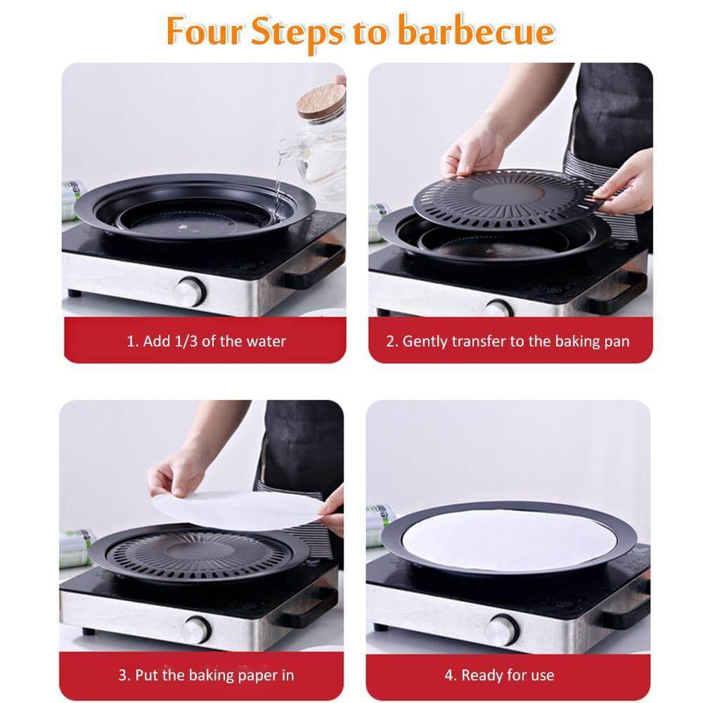 Sikunuo | Korean Portable Non-stick BBQ Grill Pan