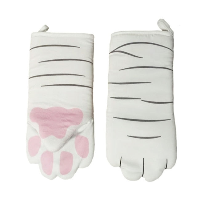 Sikunuo | Cute Cat Paws Oven Mitts