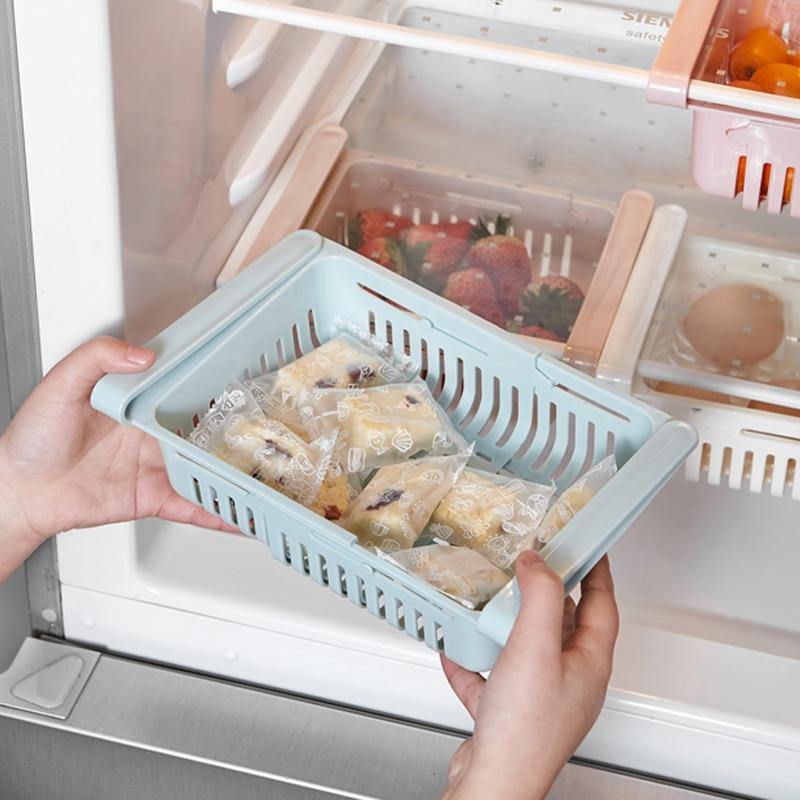 Sikunuo | Adjustable Fridge Storage Drawer