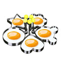 Sikunuo | 5pcs/set Stainless steel Fried Egg Mold Pancake Rings