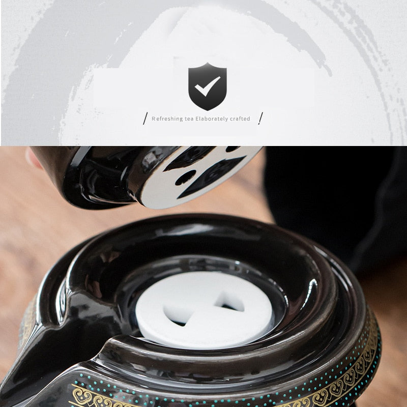 Sikunuo | Vintage Chinese Style Unique Ceramic Tea Set