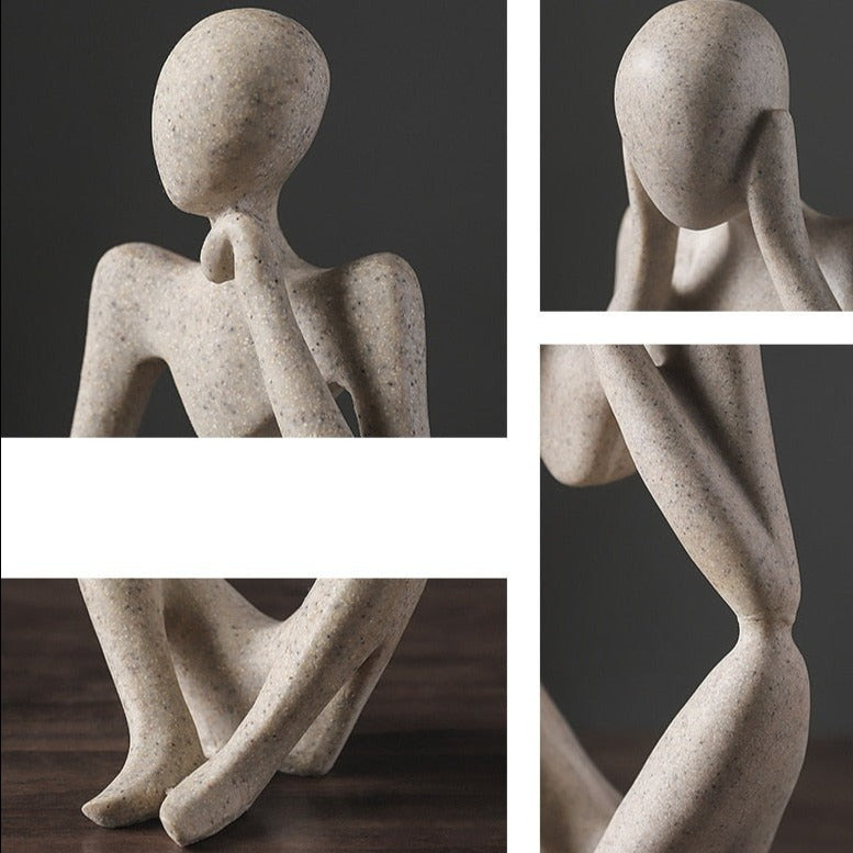Sikunuo | Nordic Abstract Unique Thinker Figurine Home Decor
