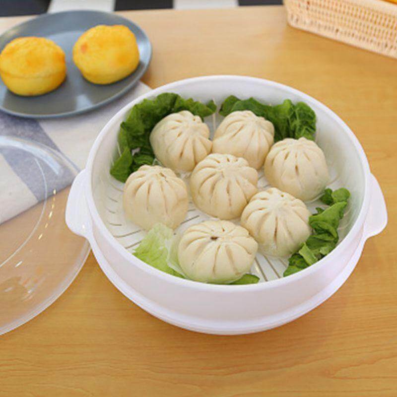 Sikunuo | Microwave Round Steamer Heater Bowl with Lid