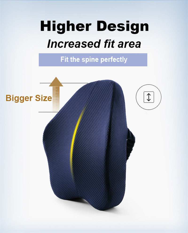 Sikunuo | Office Chair Memory Foam Cushion Pillow Set