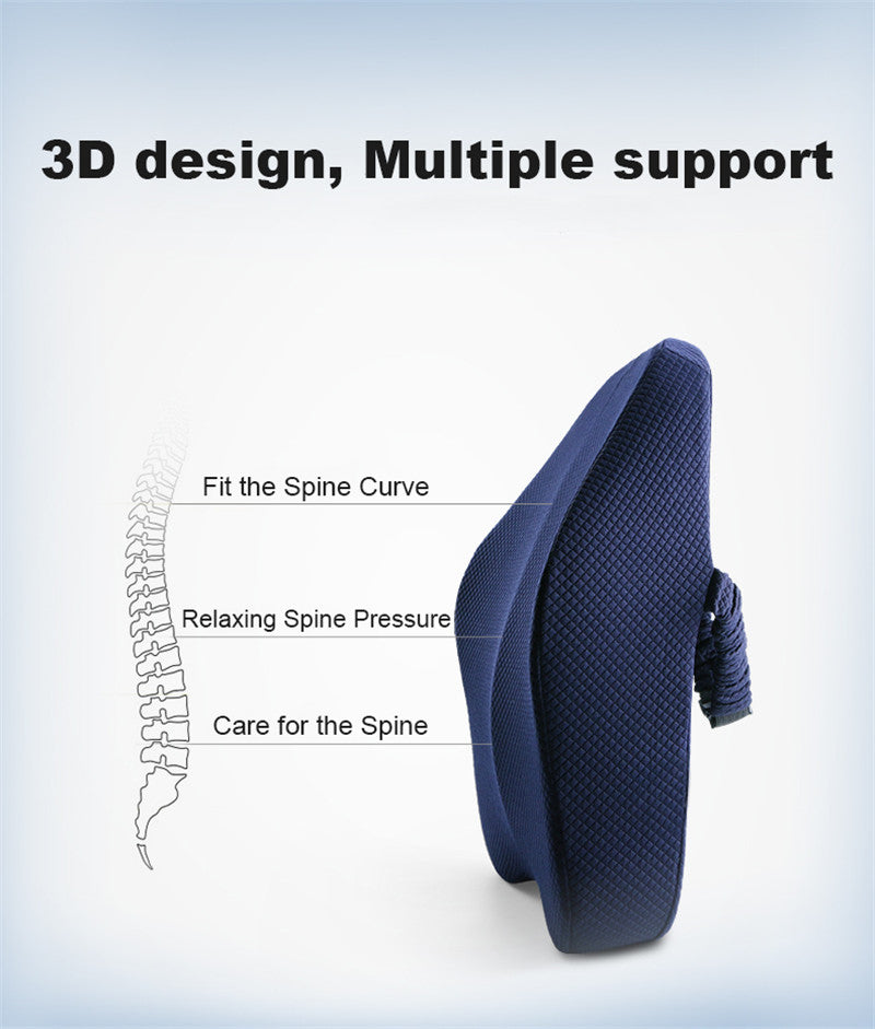 Sikunuo | Office Chair Memory Foam Cushion Pillow Set