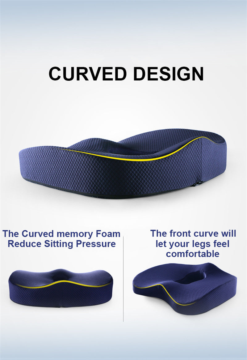 Sikunuo | Office Chair Memory Foam Cushion Pillow Set