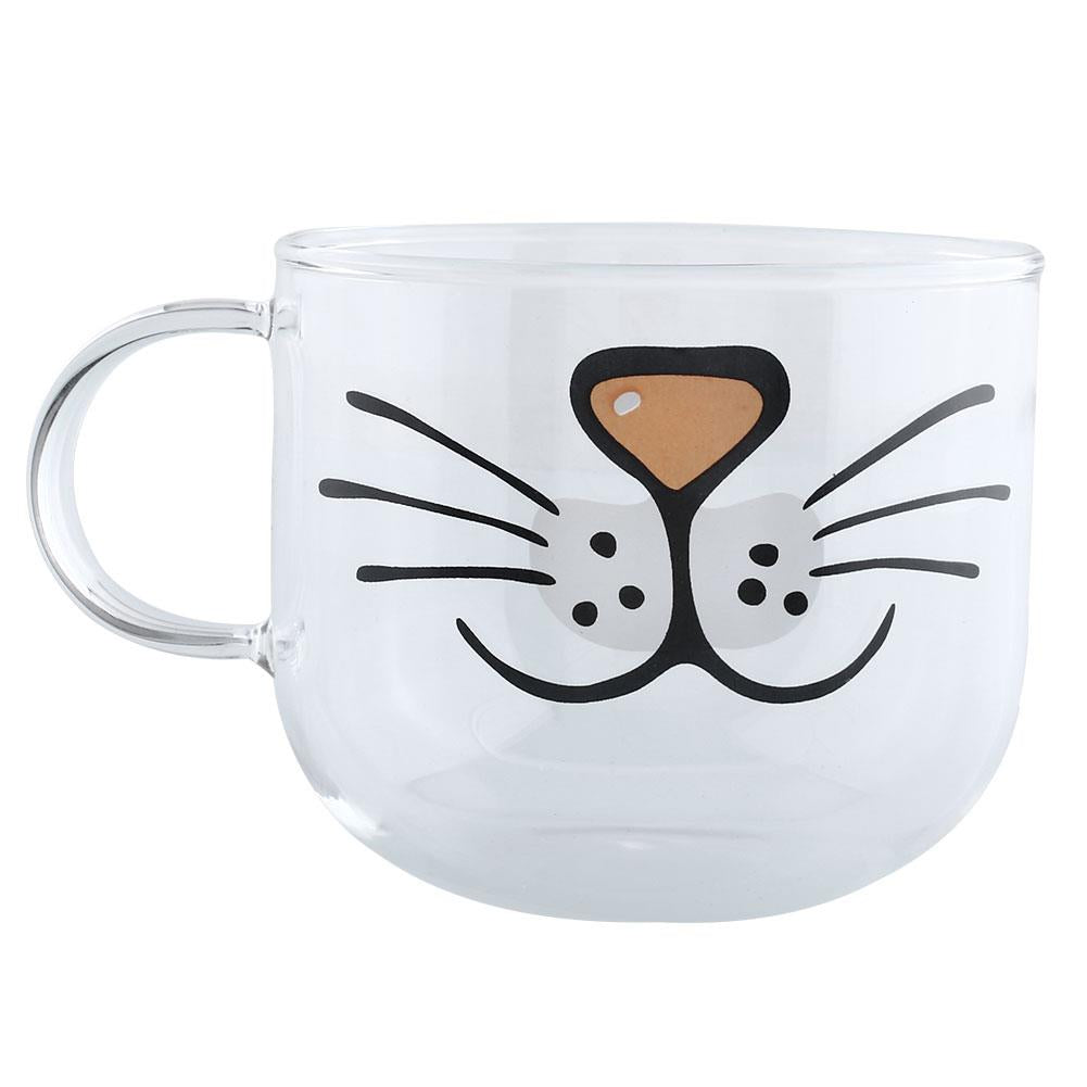 Sikunuo | Cute Cat Glass Coffee Cup