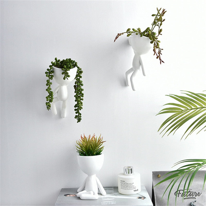 Sikunuo | Nordic Hanging Miniature Human Flower Pots