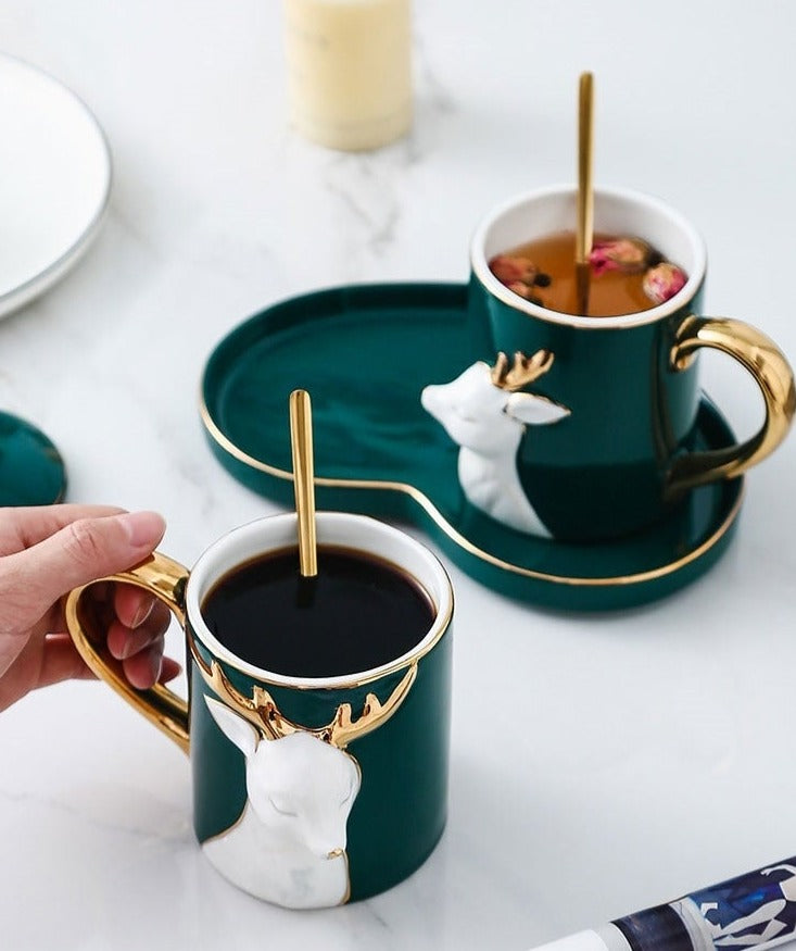 Sikunuo | 3D Lovely Couple Ceramic Mug Set