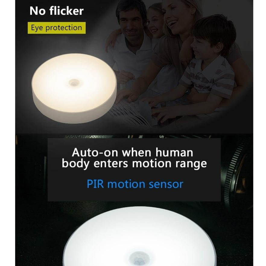 Sikunuo | Rechargeable Motion Sensor LED USB Night Light