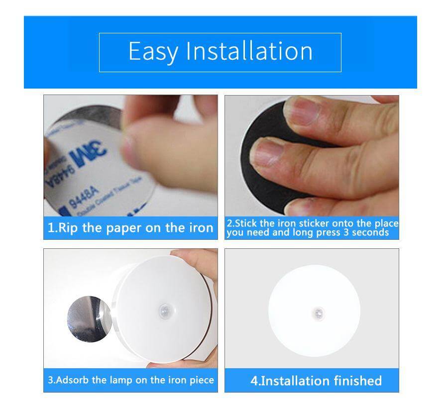 Sikunuo | Rechargeable Motion Sensor LED USB Night Light