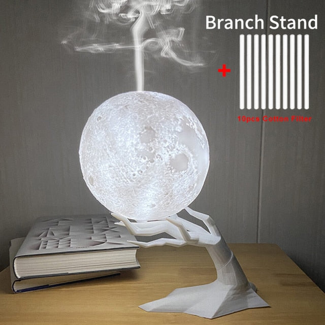 Sikunuo | Ultrasonic Moon Creative Air Humidifier Led Lamp