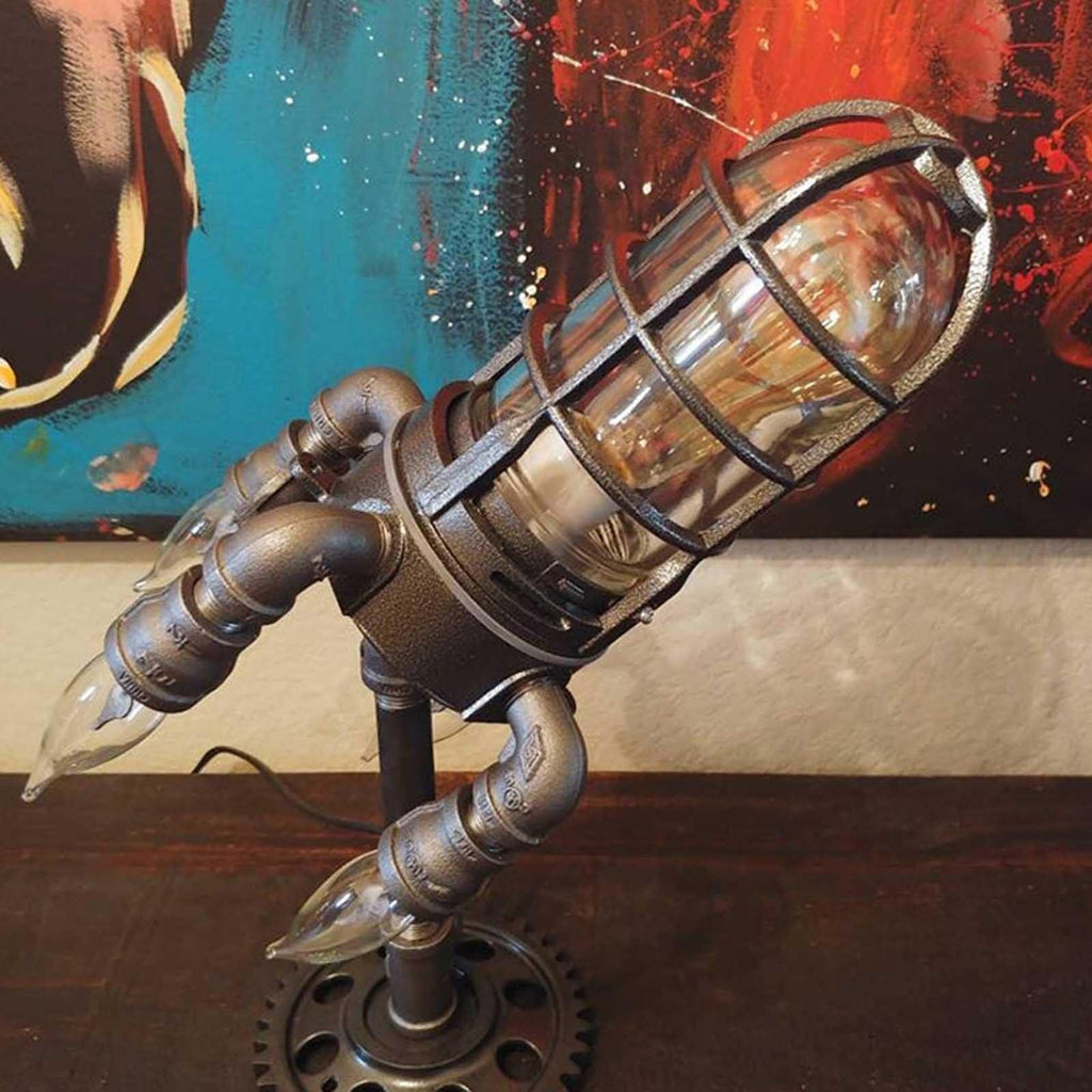 Sikunuo | Rocket Ship Industrial Vintage Lamp