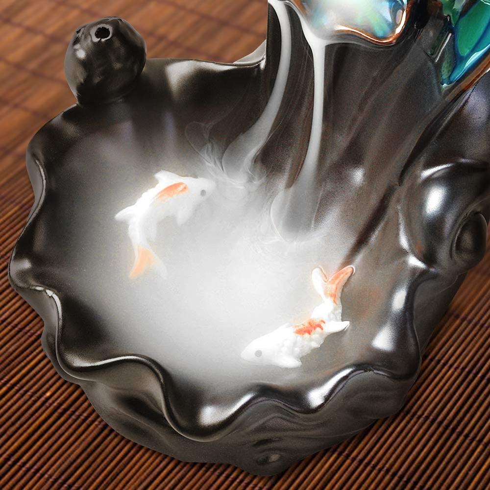 Sikunuo | Ceramic Waterfall Backflow Yoga Incense Burner