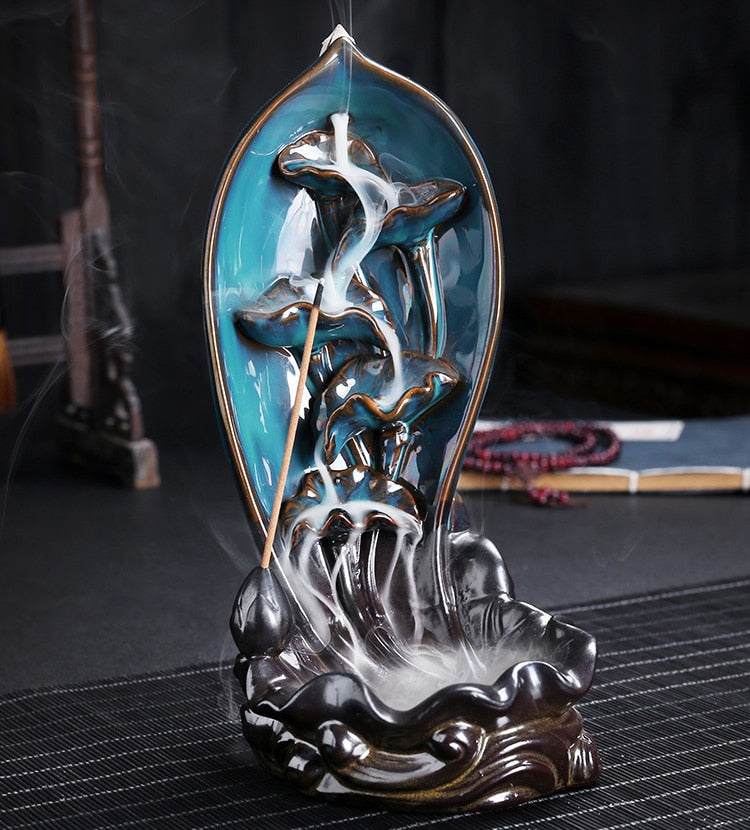Sikunuo | Ceramic Waterfall Backflow Yoga Incense Burner