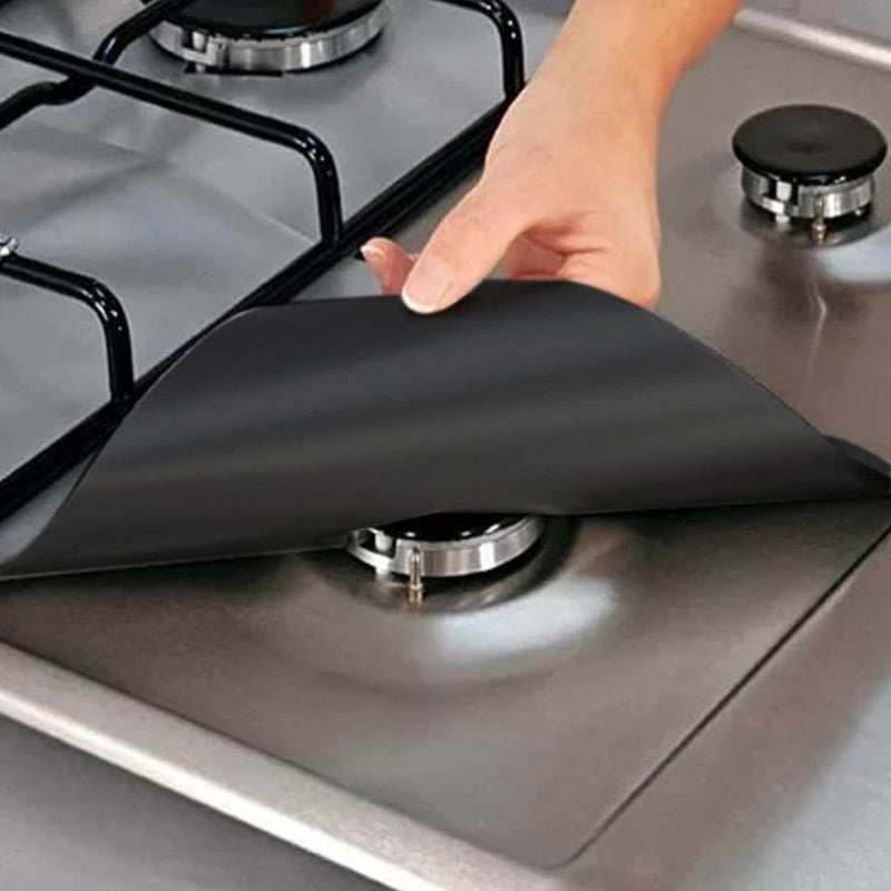 Sikunuo | Reusable 4pcs Glass Fiber Gas Stove Covers