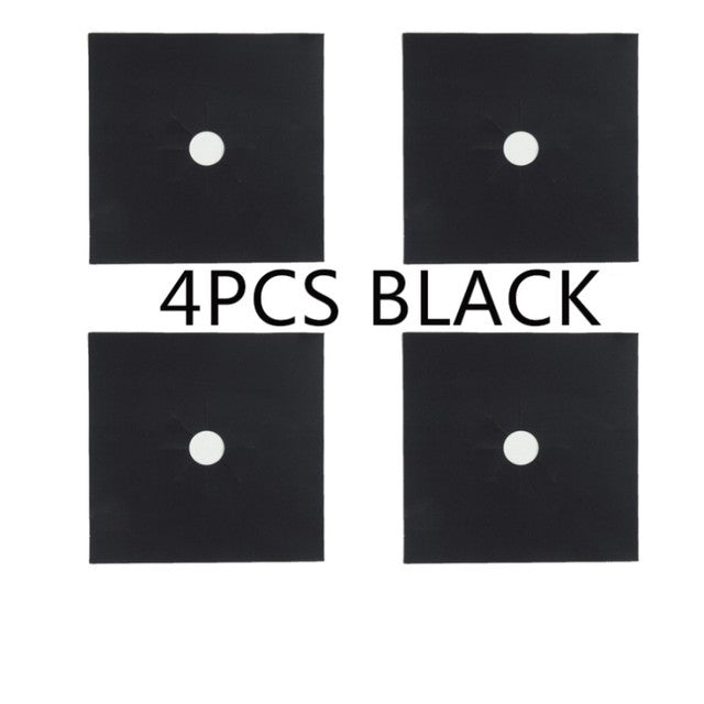 Sikunuo | Reusable 4pcs Glass Fiber Gas Stove Covers
