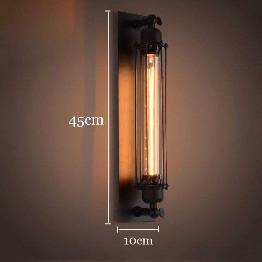 Sikunuo | Vintage Industrial Sconce Led Wall Lamp