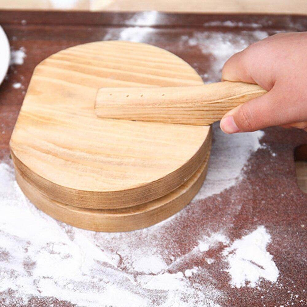 Sikunuo | Wooden Mini Dough Pressing Tool Presser