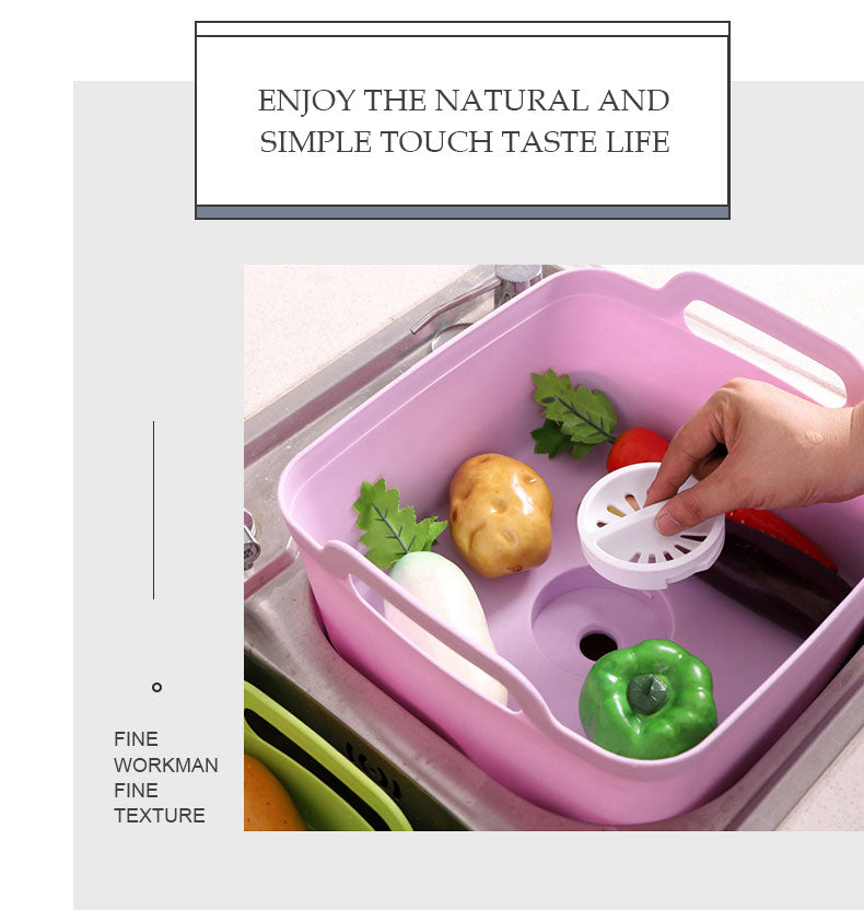 Sikunuo | Portable Large Vegetable Washer Drain Basket