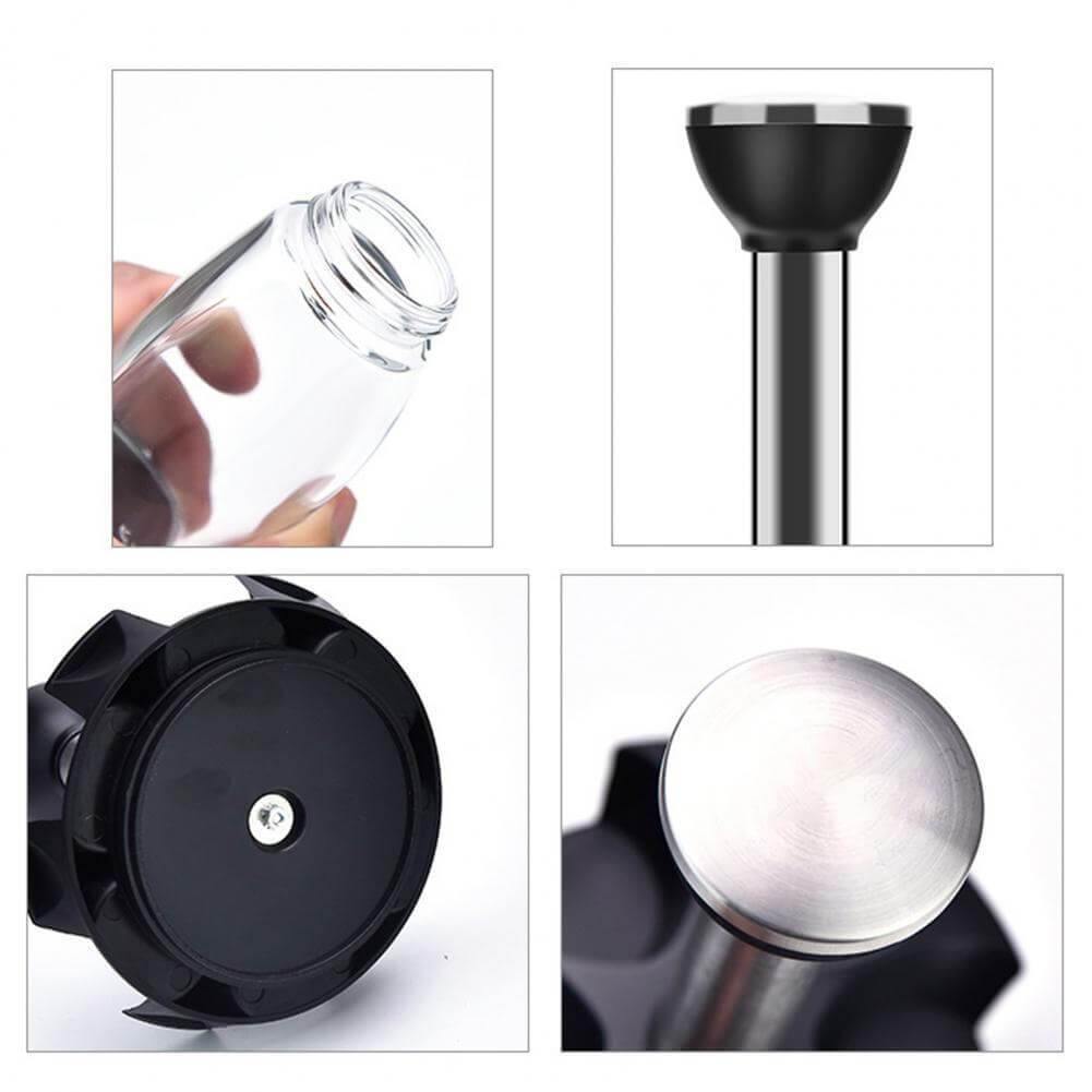 Sikunuo | Smart Rotating Stainless Steel Glass Seasoning Set