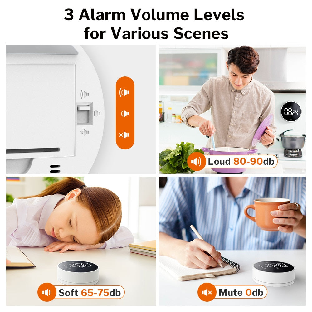 Sikunuo | Digital LED Magnetic Kitchen Timer
