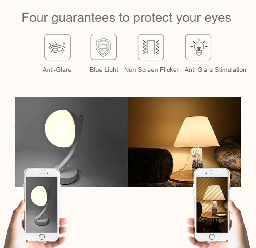 Sikunuo | Elegant Smart Voice Dimmable LED Desk Lamp