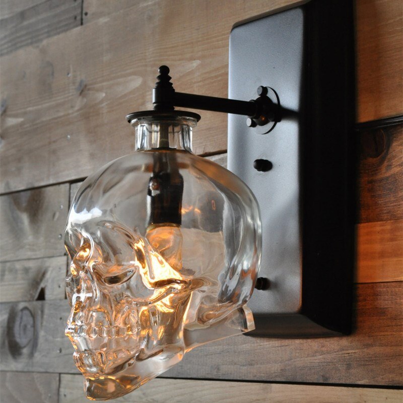 Sikunuo | Retro Skull Glass Pendant Light