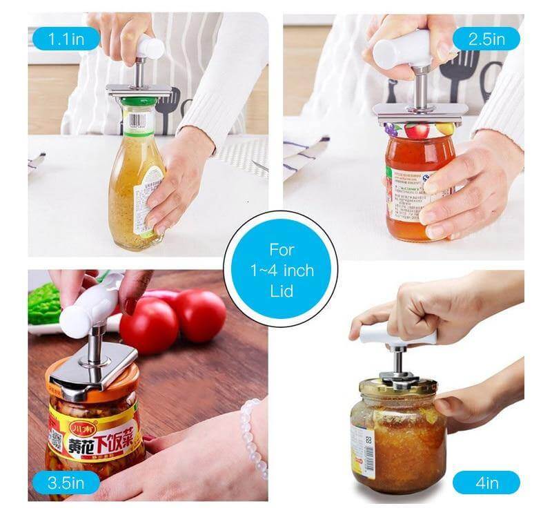 Sikunuo | Adjustable Stainless Steel Easy Jar Opener