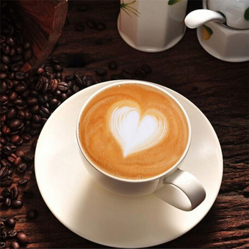 Sikunuo | 8Pcs Coffee Cake Decoration Stencil Molds