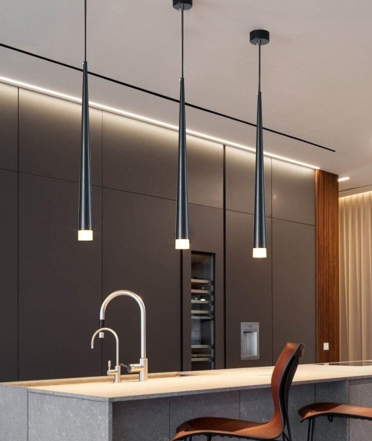 Sikunuo | Nordic Long Downlight Elegant Led Chandelier